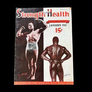 Vintage Strength and Health January 1941 Bodybuilding Magazine USA